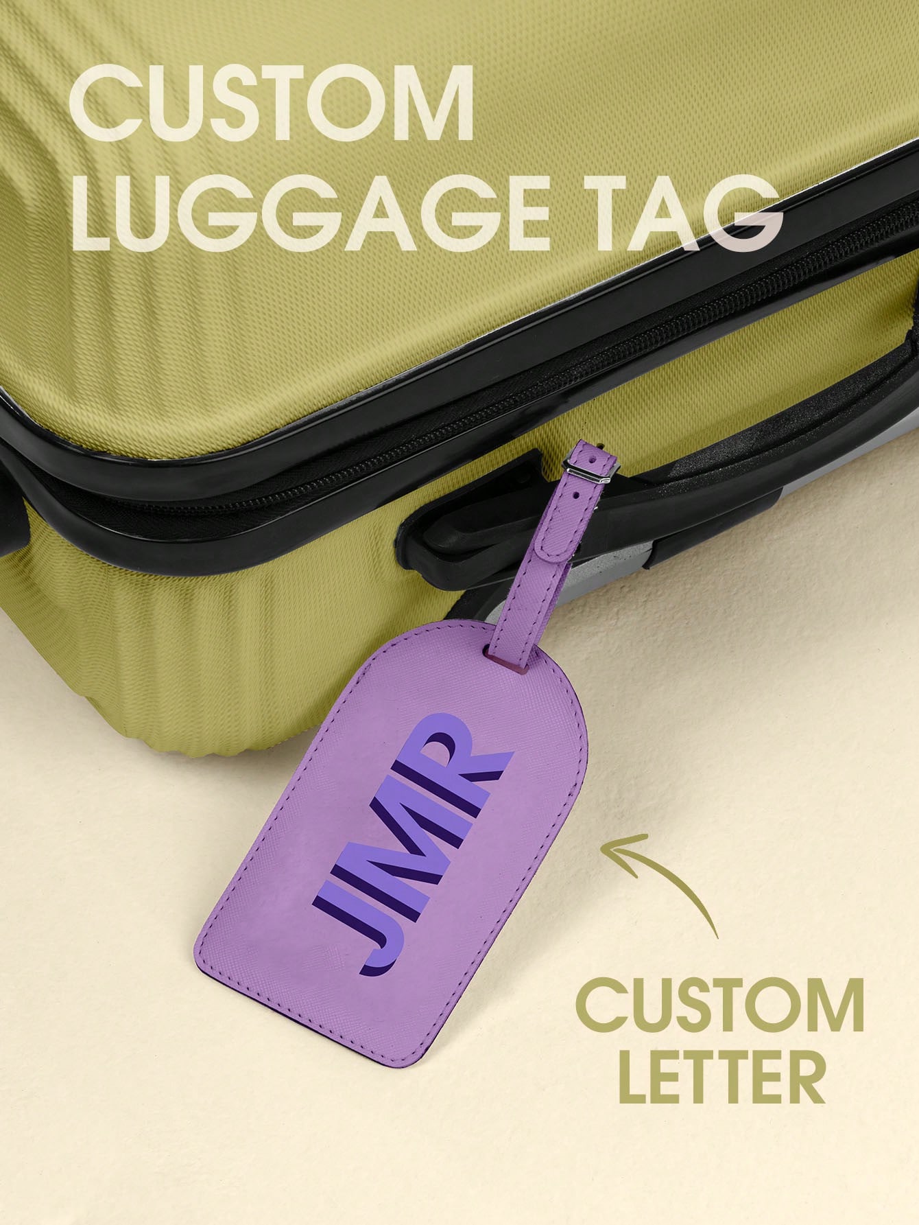 It Travel Accessories - Kişiselleştirilmiş Baş Harfli Bagaj Etiketi Özel