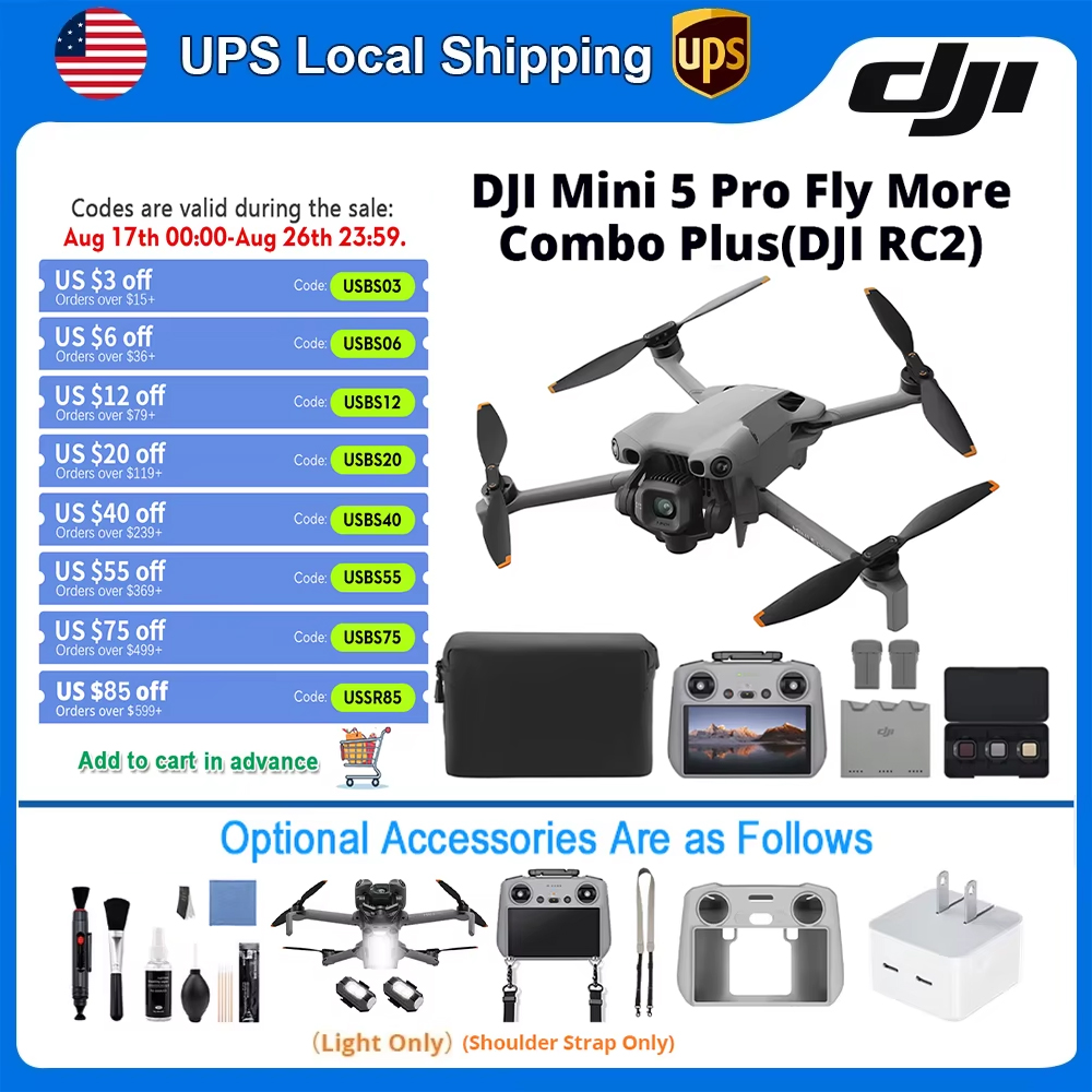 Travel Vlog Accessories - Kameralı DJI Drone DJI Mini 5