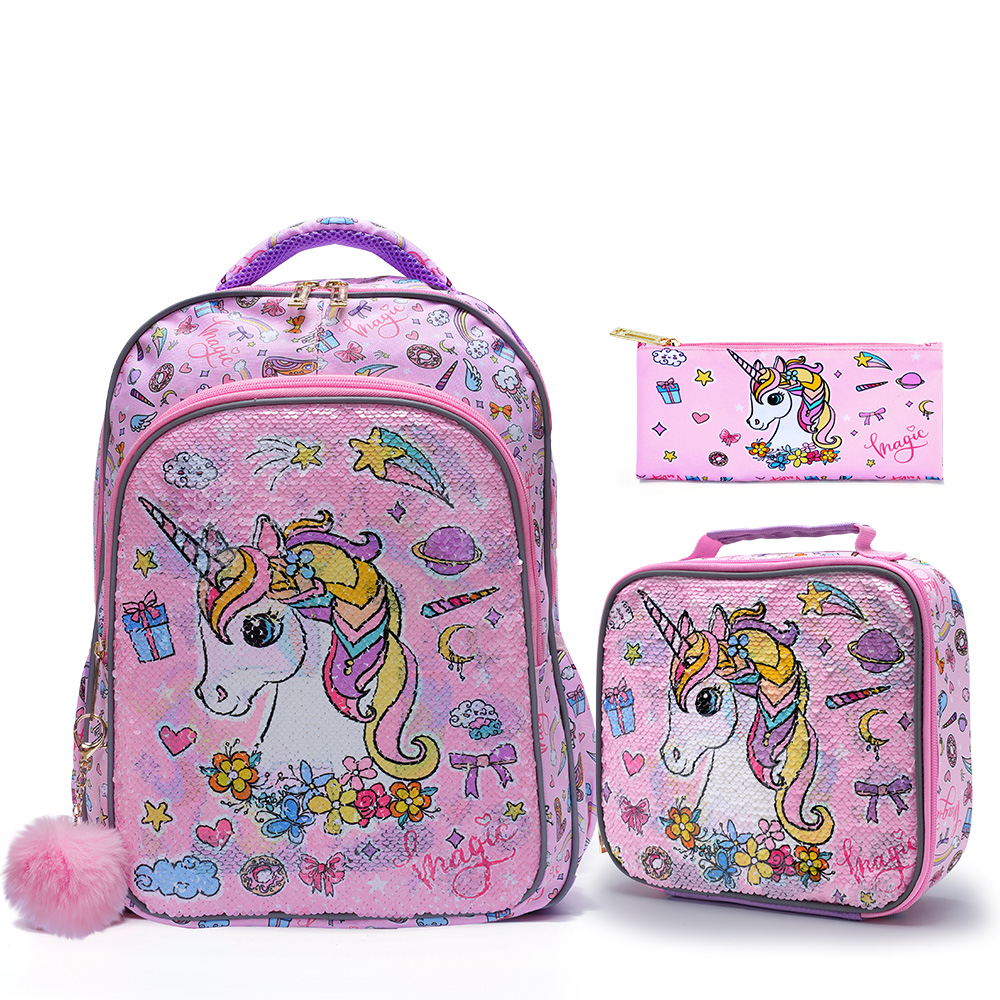 Travel Accessories Pink - 3 Parçalı Çocuk Seyahat Çantası, Bavul
