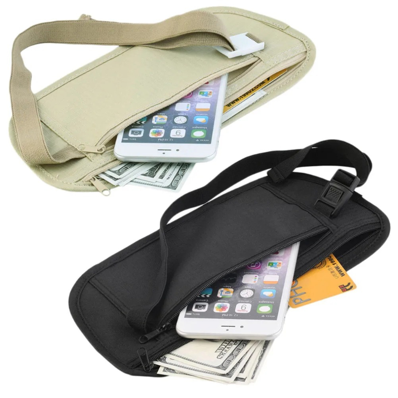 Travel Accessories Passport Holder - Gizli Seyahat Bel Çantası, Pasaport ve