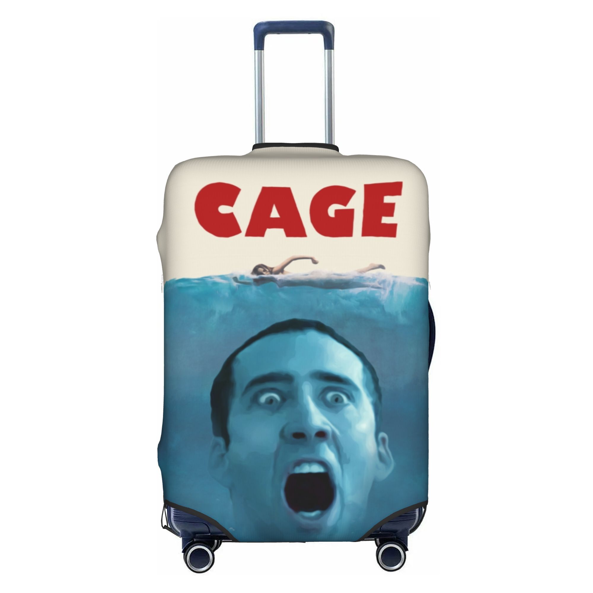 Travel Accessories Inc - Komik N-Nicolas C-Cage Bagaj Kılıfı Elastik