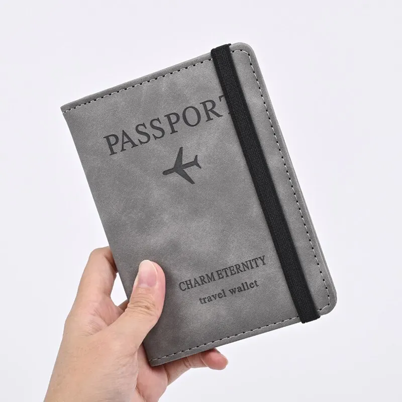 Travel Accessories Passport Holder - Erkekler PU deri cüzdan seyahat pasaport