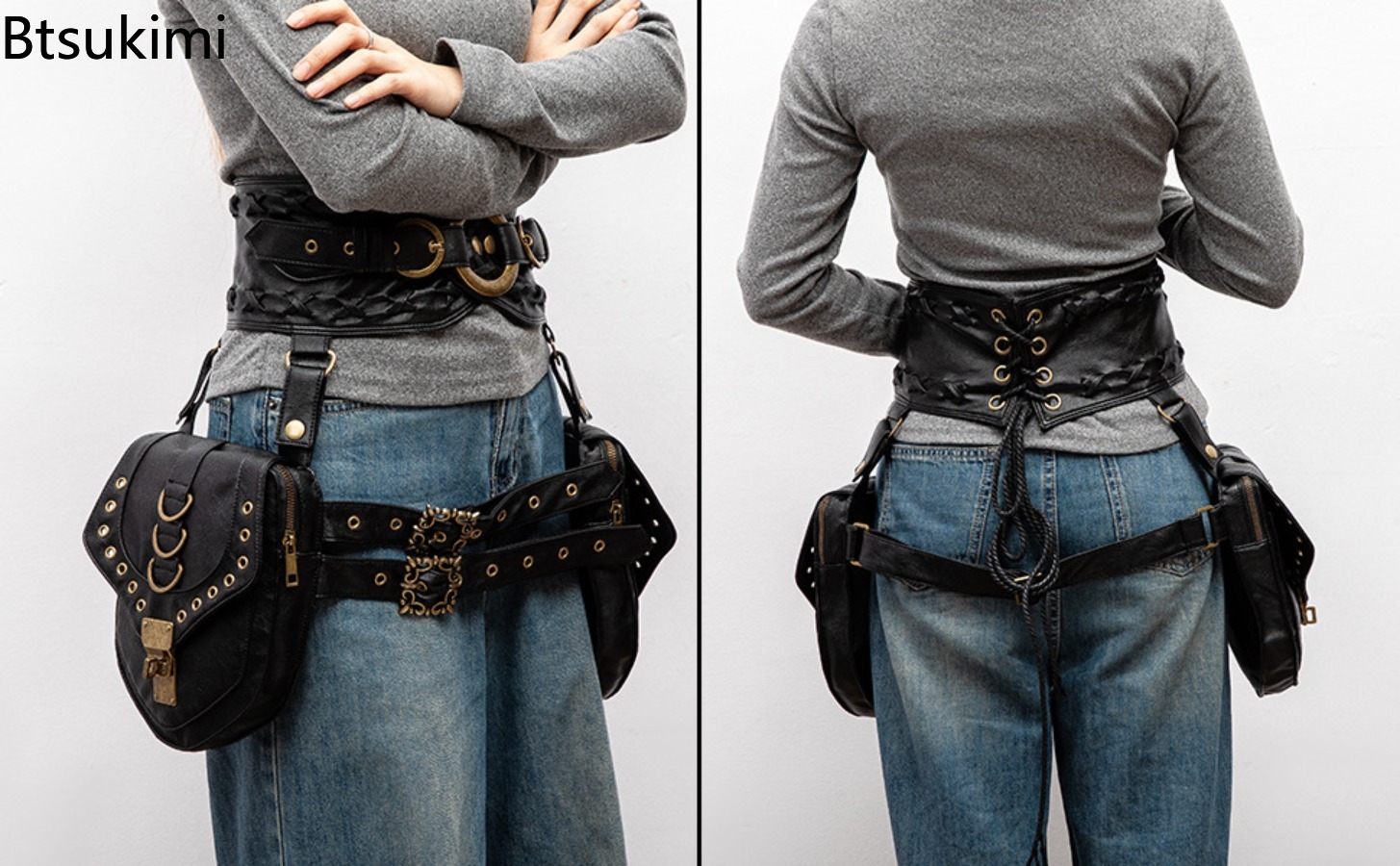 Retro Steampunk Kullanışlı Bel - Travel Accessories Hip Belt incelemesi ve fiyatı